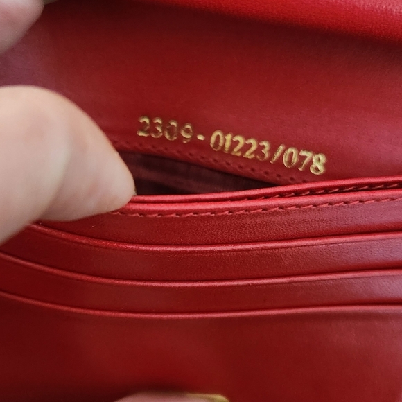 Fendi Leopard/Red Leather Round Wallet - Picture 13 of 15